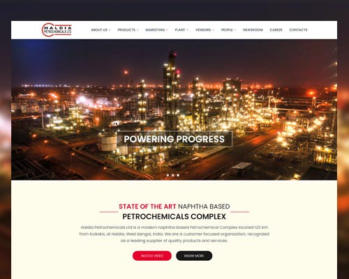 web design - Haldia Petrochemicals Ltd
